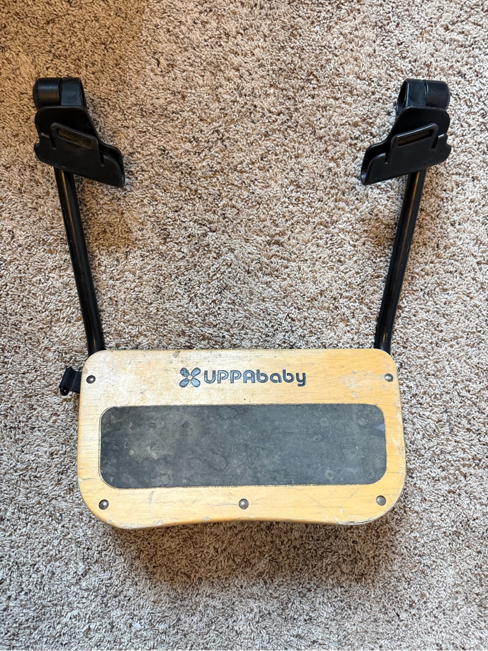 UPPAbaby Wooden Ride-Along Board in Natural Wood and Black (2012-2014 Model)